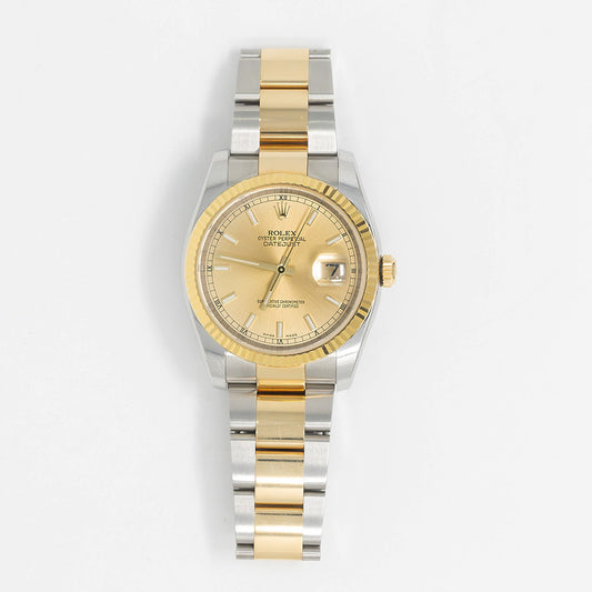 Rolex Datejust 36mm Champagne Dial 116233