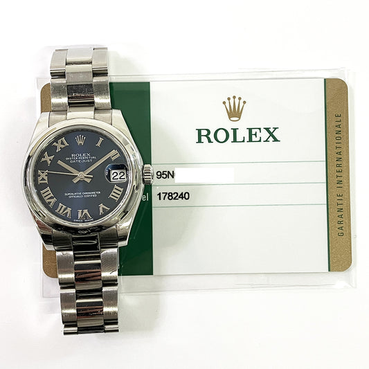 Rolex Datejust 31mm Blue Roman Dial 178240