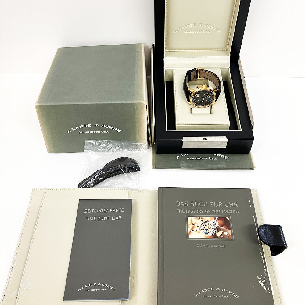 Lange 1 Time Zone 42mm Rose Gold Manual Winding 116.033 (2009)