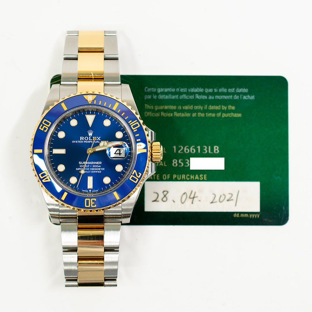 Rolex Submariner Date 41mm Blue Dial 126613LB (2021)