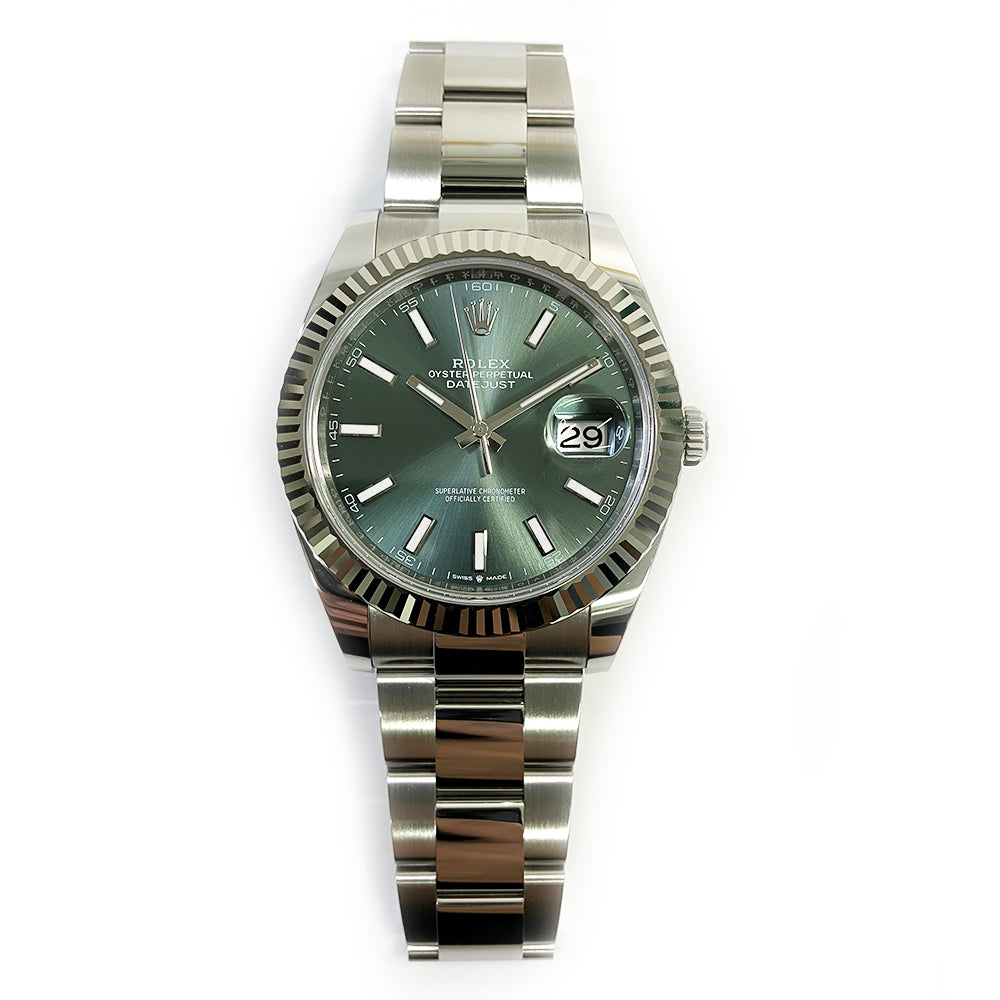 Rolex Datejust 41mm Mint Green Dial Oyster 126334 (2025)