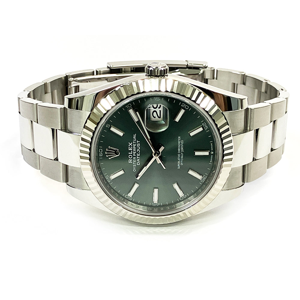 Rolex Datejust 41mm Mint Green Dial Oyster 126334 (2025)