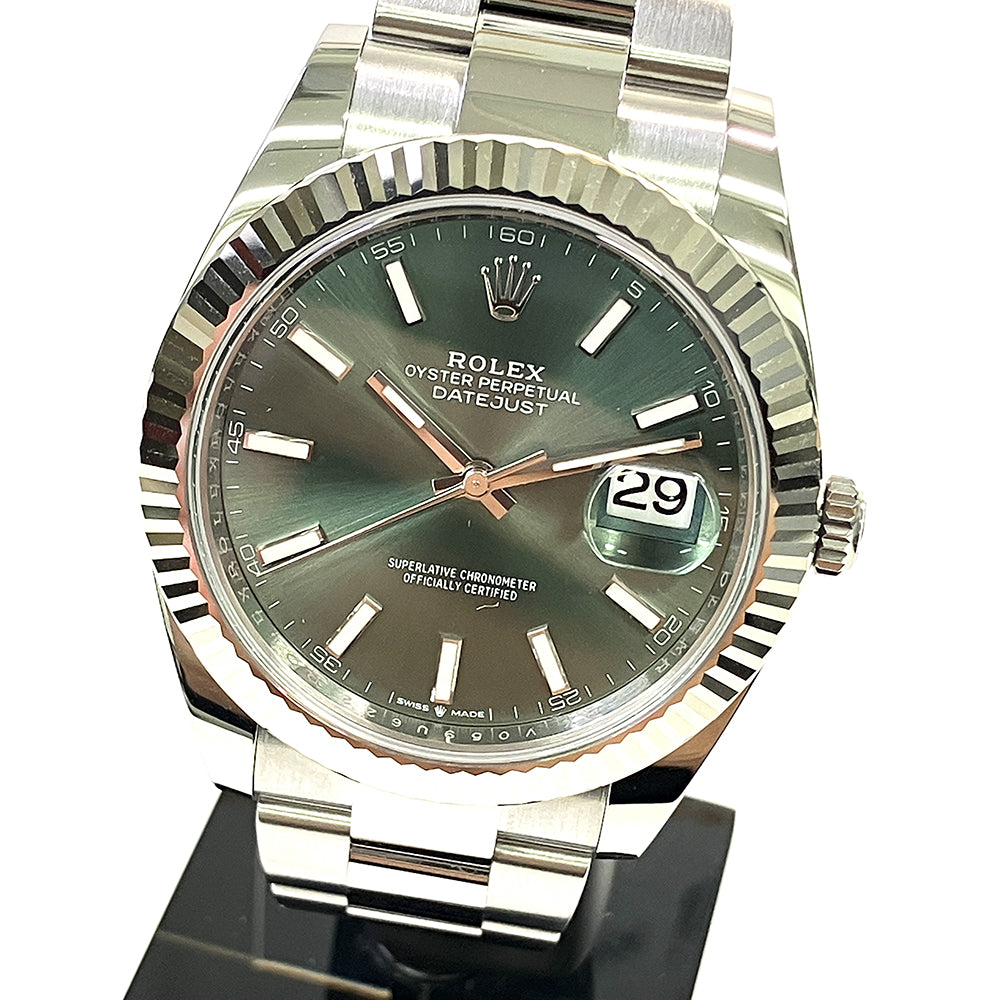 Rolex Datejust 41mm Mint Green Dial Oyster 126334 (2025)