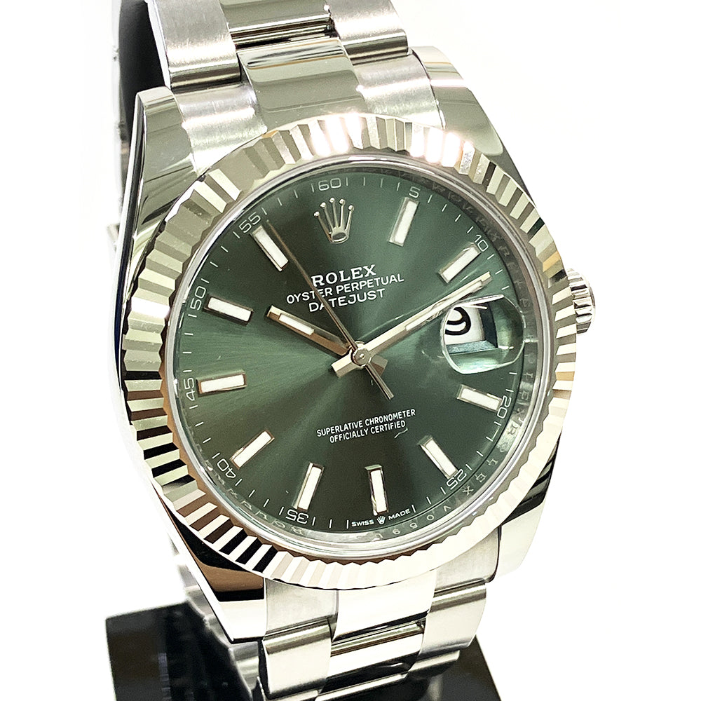 Rolex Datejust 41mm Mint Green Dial Oyster 126334 (2025)