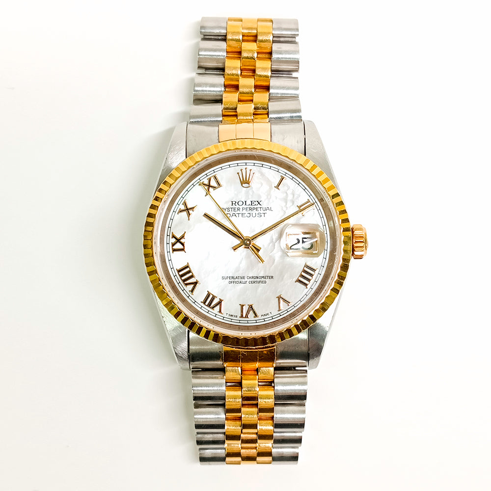 Rolex Datejust 36mm Champagne Roman Dial 16233NR (1996)