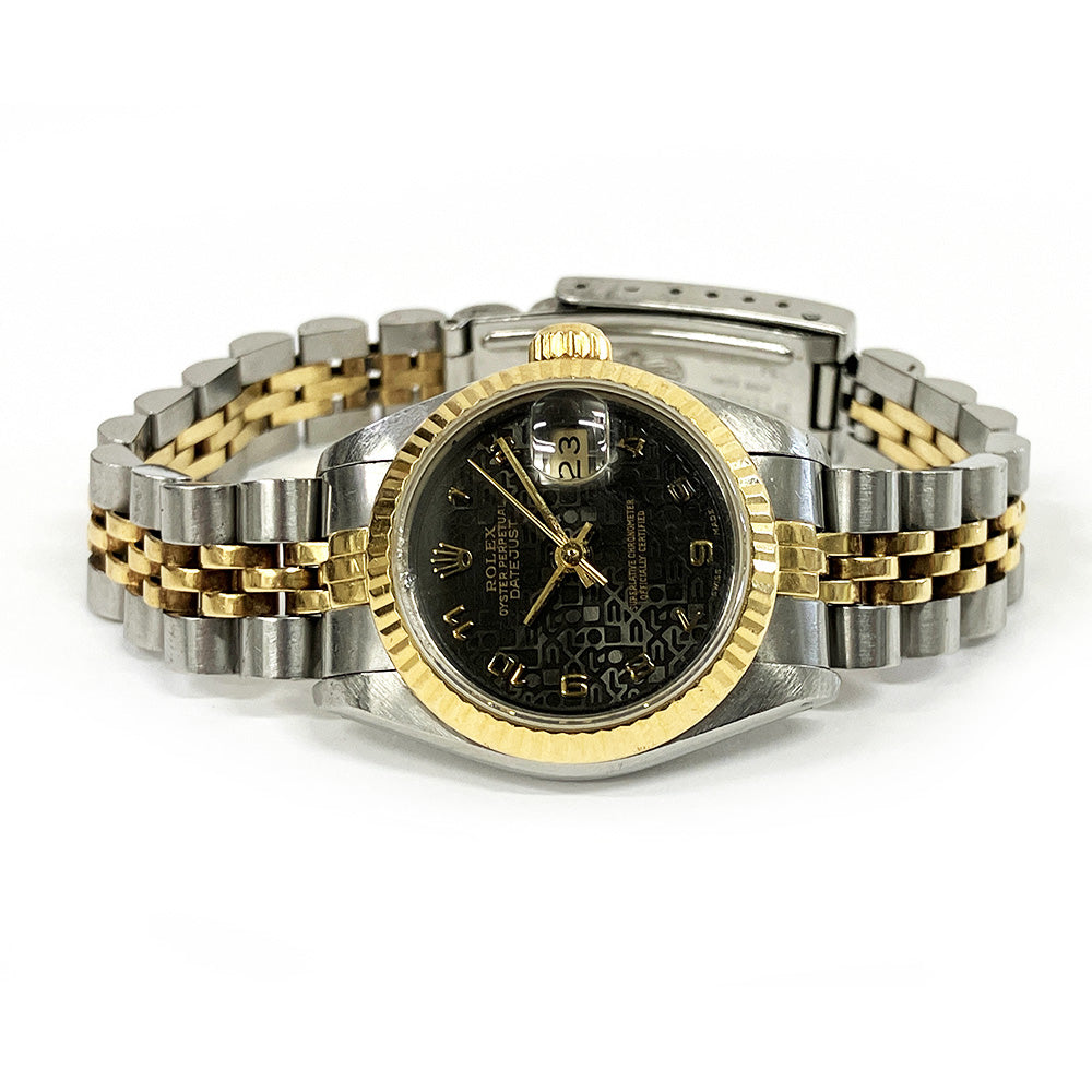 Rolex Lady-Datejust Black Jubilee Arabic Dial 69173 (1992)