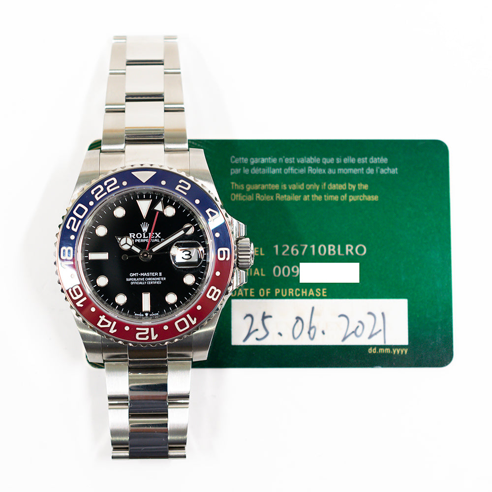 Rolex GMT-Master II "Pepsi" Dial 126710BLRO (2021)
