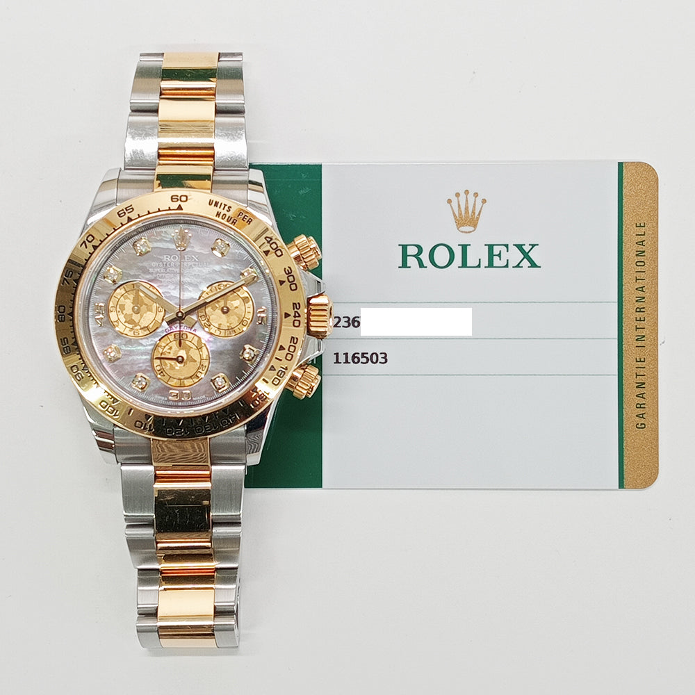 Rolex Daytona Black Mop Diamond Dial 116503 (2019)