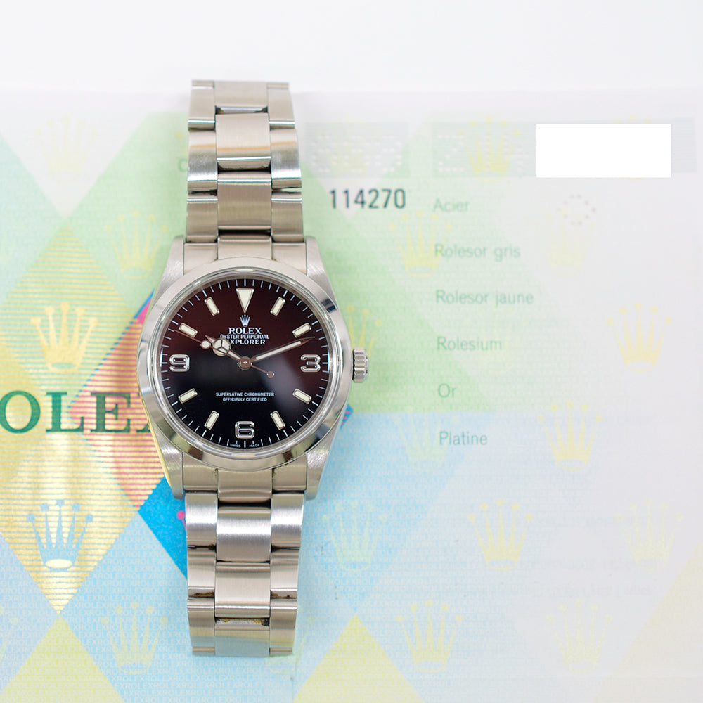 Rolex Explorer 36mm Black Dial 114270 (2006)