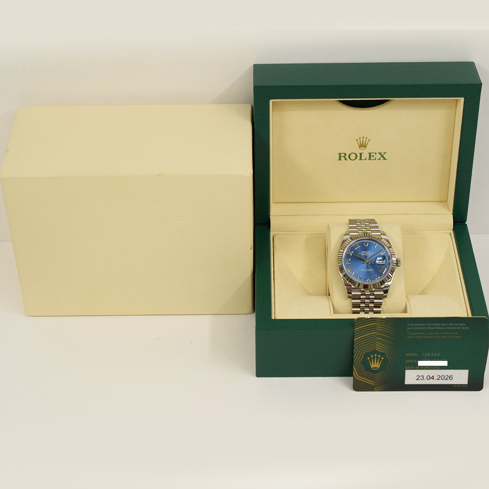 Rolex Datejust 41mm Blue Roman Dial 126334 (2026)