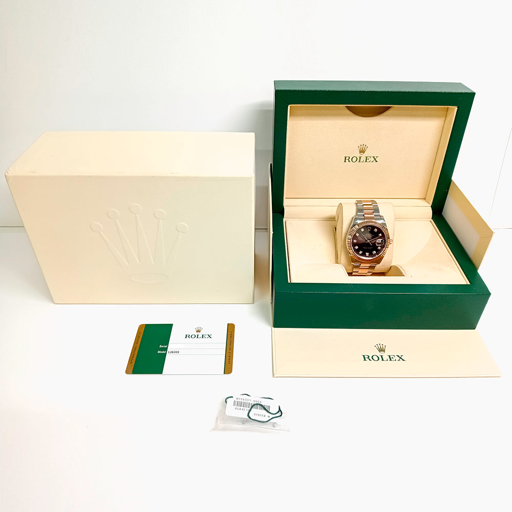 Rolex Datejust 41mm Chocolate Diamond Dial 126331 (2018)