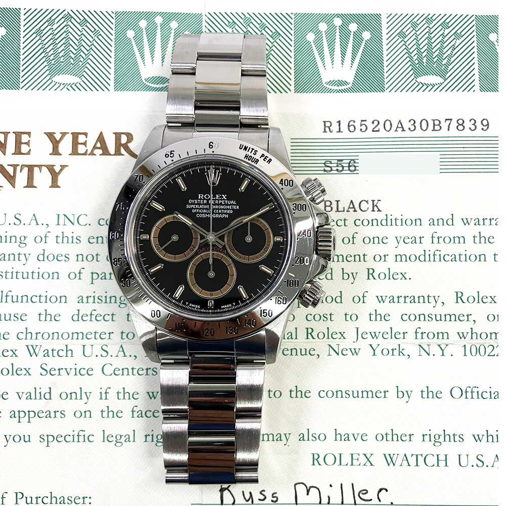 Rolex Daytona Black Dial 16520 (1994)