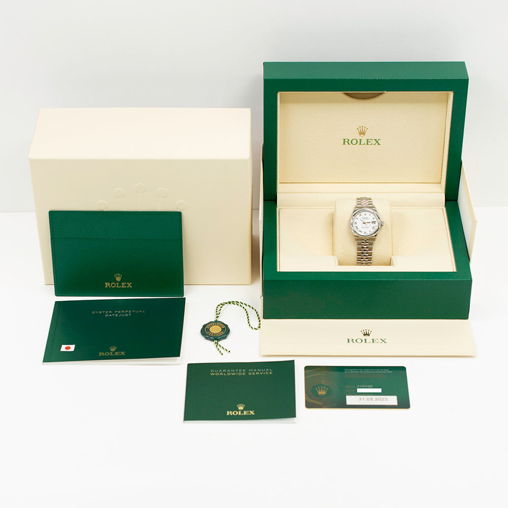 Rolex Datejust 28mm White Roman Dial 279160 (2023)