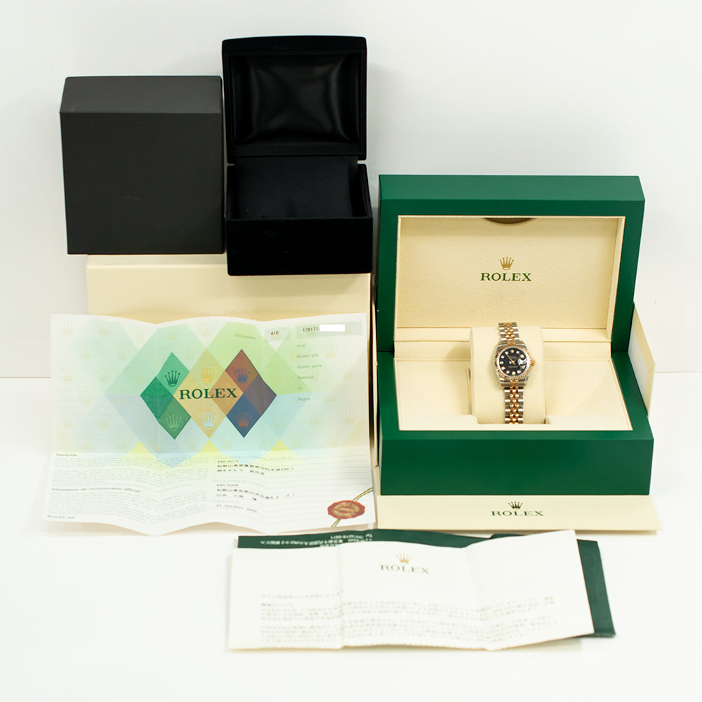 Rolex Datejust 26mm Black Diamond Dial 179171G (2005)
