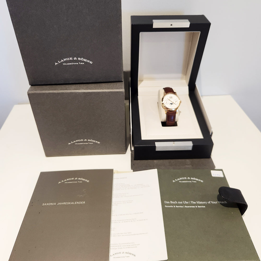 Saxonia Annual Calendar 38.5mm Rose Gold Automatic 330.032 (2015)