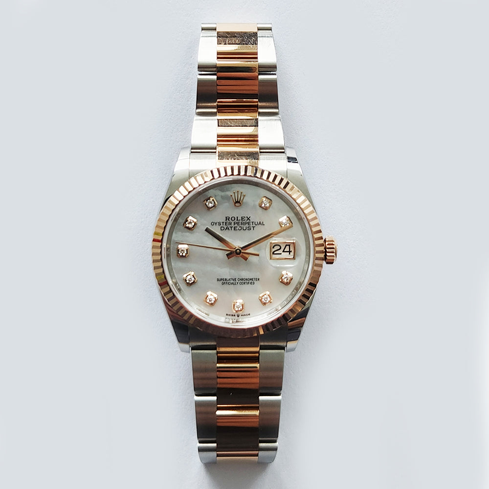 Rolex Datejust 36mm White Mop Diamond Dial 126231 (2020)