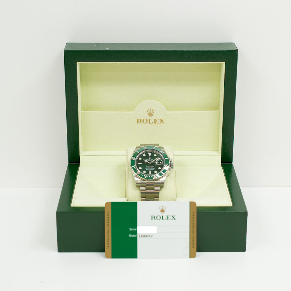 Rolex Submariner Date 40mm "Hulk" Dial 116610LV (2017)