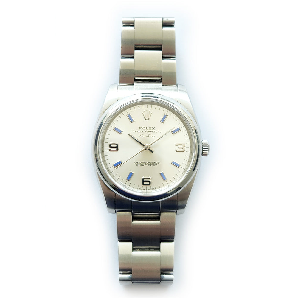 Rolex Air King Silver Dial 114200 (2009)