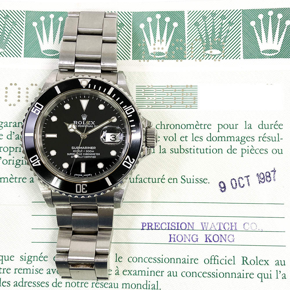 Rolex Submariner Date Black Dial 16800
