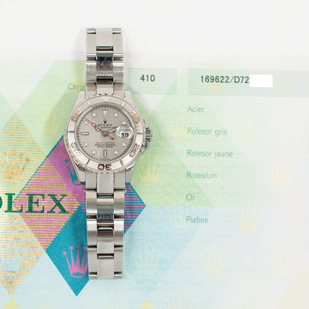 Rolex Yacht-Master 29mm Platinum Dial 169622 (2006)