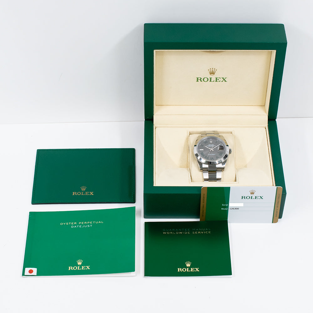 Rolex Datejust 41mm Wimbledon Dial 126300 (2019)