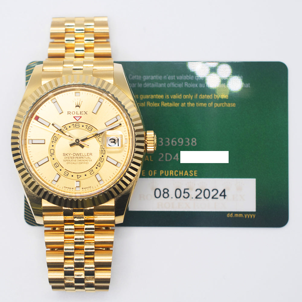 Rolex Sky-Dweller 42mm Champagne Dial 336938 (2024)