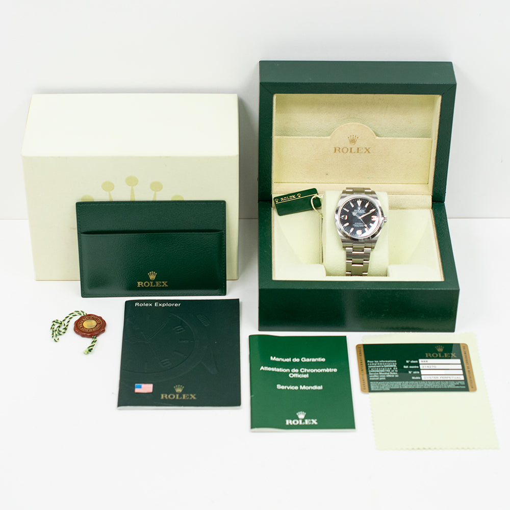 Rolex Explorer 39mm Black Dial 214270 (2014)