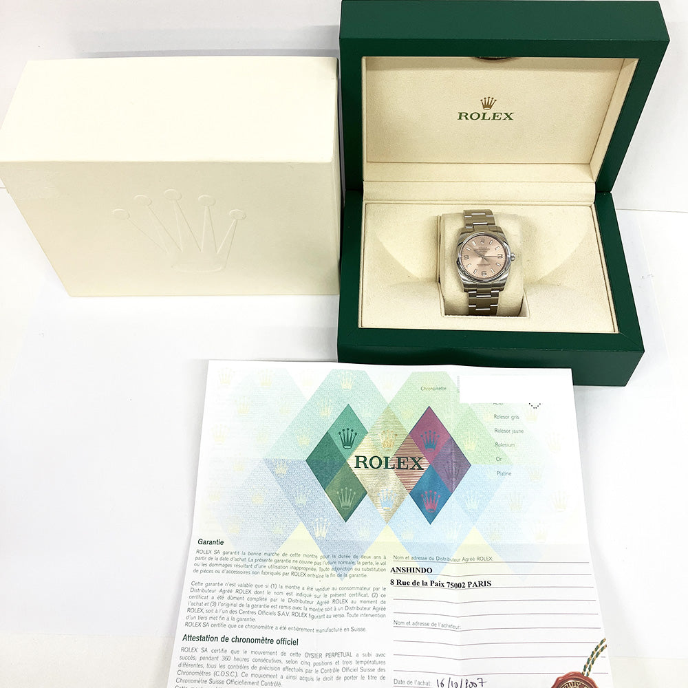 Rolex Air King Pink Dial 114200