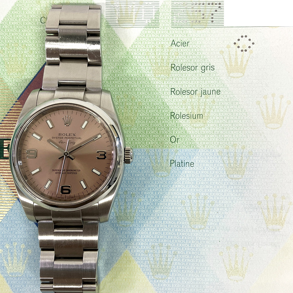 Rolex Air King Pink Dial 114200