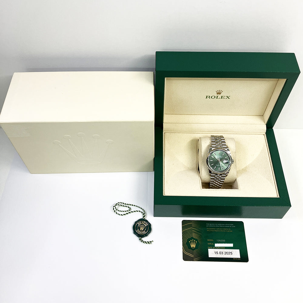 Rolex Datejust 36mm Mint Green Dial 126200