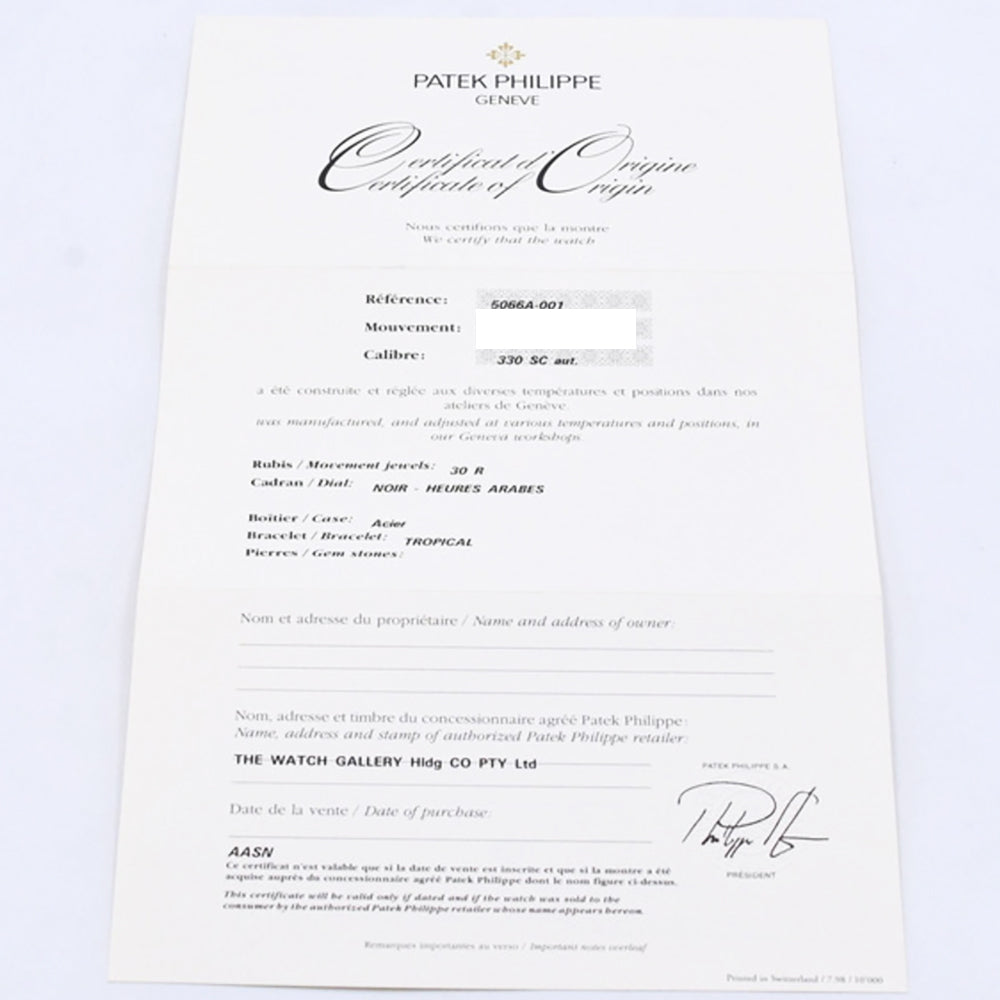 Patek Philippe 5066A-001