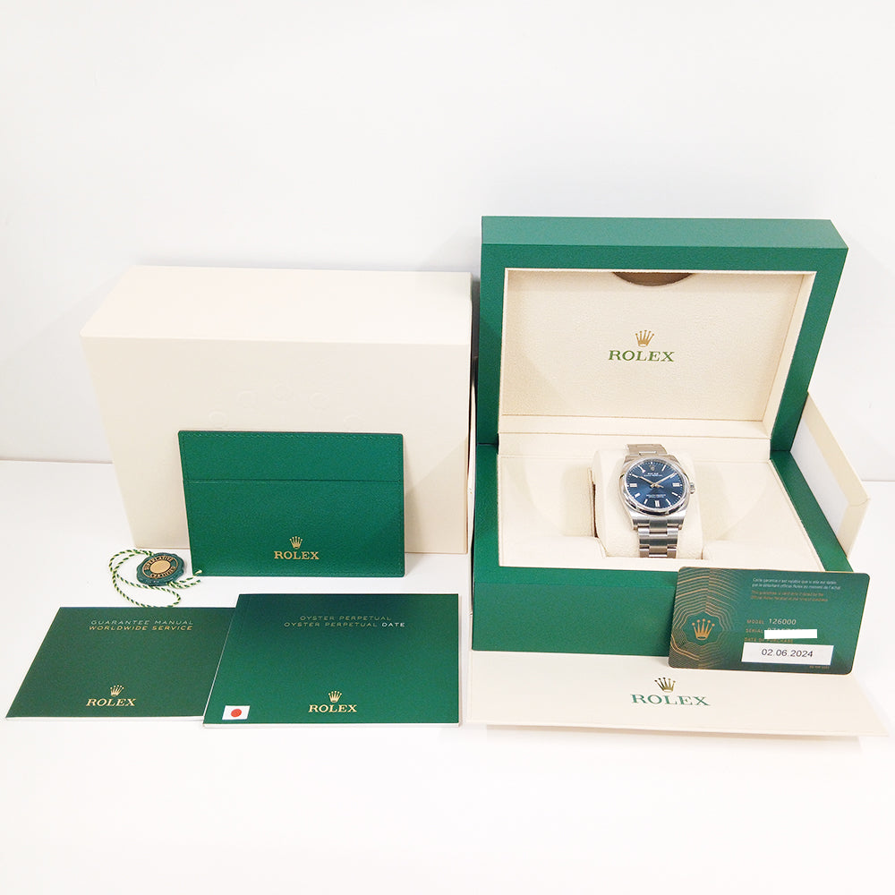 Rolex Oyster Perpetual 36mm Blue Dial 126000 (2024)