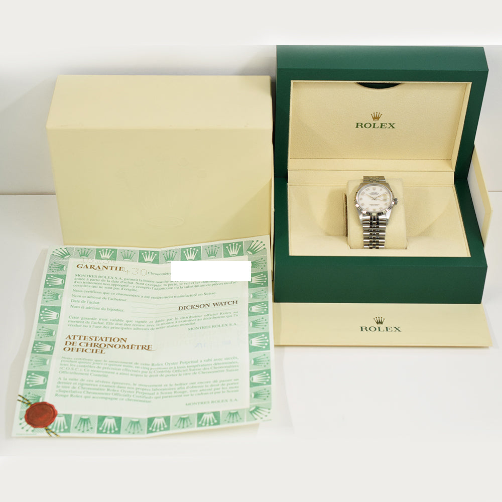 Rolex Datejust 36mm Mop Arabic Dial 16234 (1999)