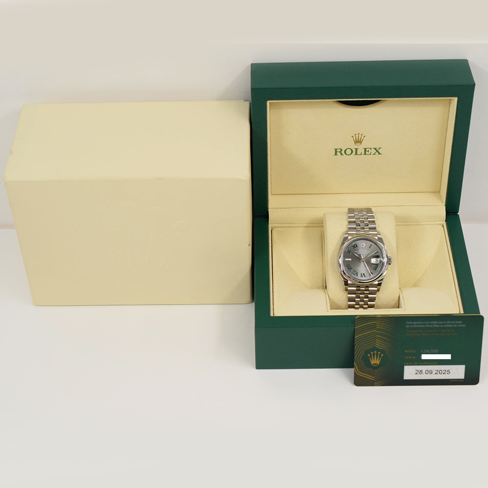 Rolex Datejust 36mm Wimbledon Dial 126200 (2025)