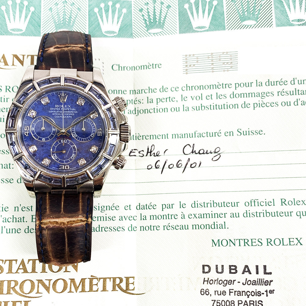 Rolex Daytona Blue Sodalite Diamond Dial 116589SACI