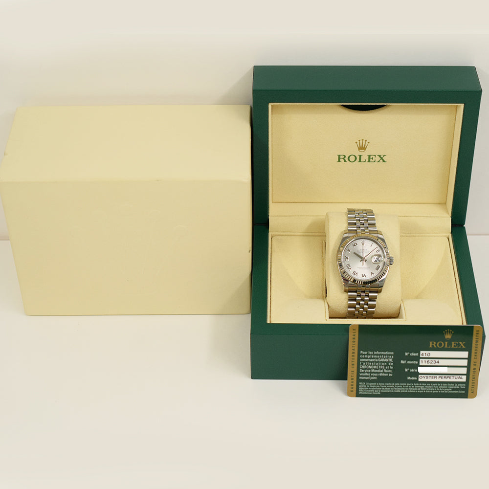 Rolex Datejust 36mm Green Roman Dial 116234 (2009)