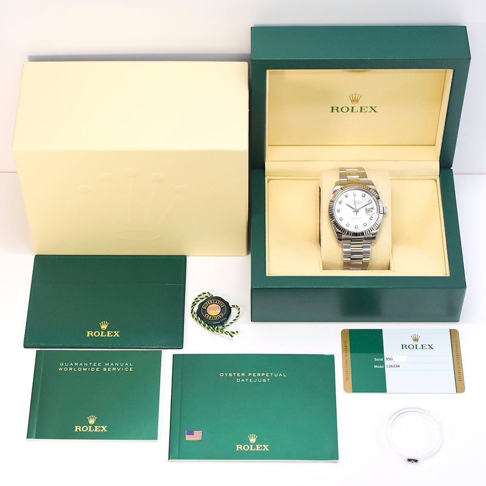 Rolex Datejust 41mm White Dial 126334 (2021)