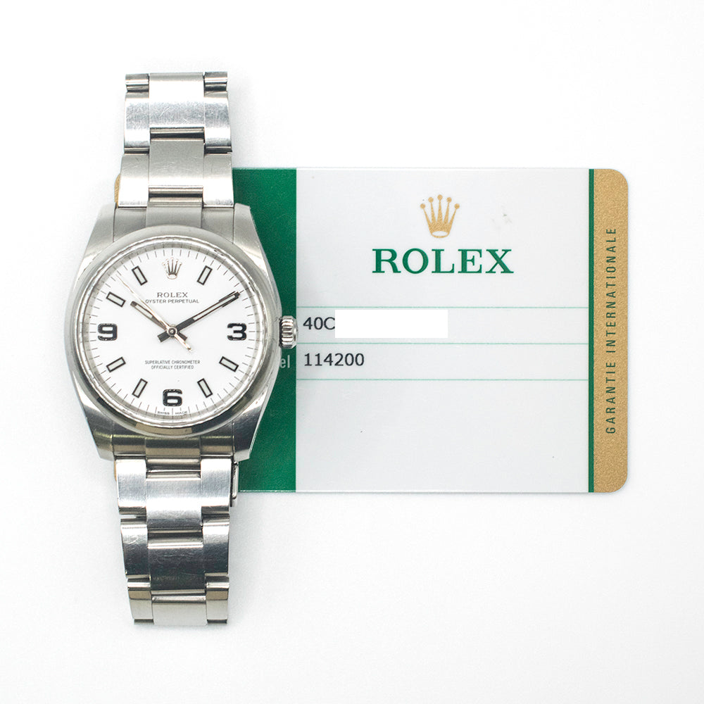 Rolex Air King White Dial 114200 (2018)