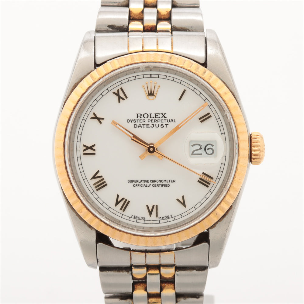 Rolex Oyster Perpetual Datejust White Roman Dial 16233 (1990)