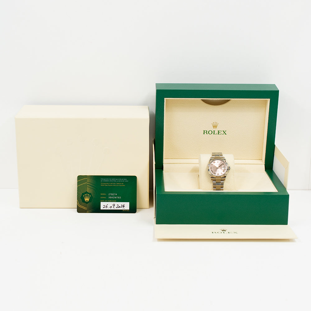Rolex Datejust 31mm Pink Roman Dial 278274 (2024)