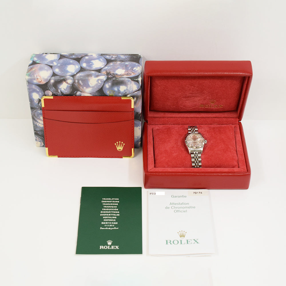 Rolex Datejust 26mm Silver Diamond Dial 79174G (2003)
