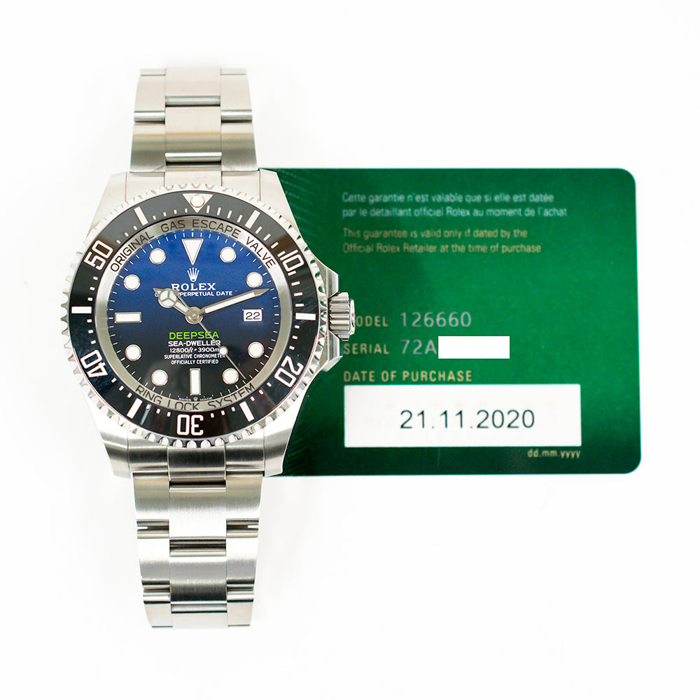 Rolex Sea Dweller Deep Sea 44mm D-Blue Dial 126660 (2020)