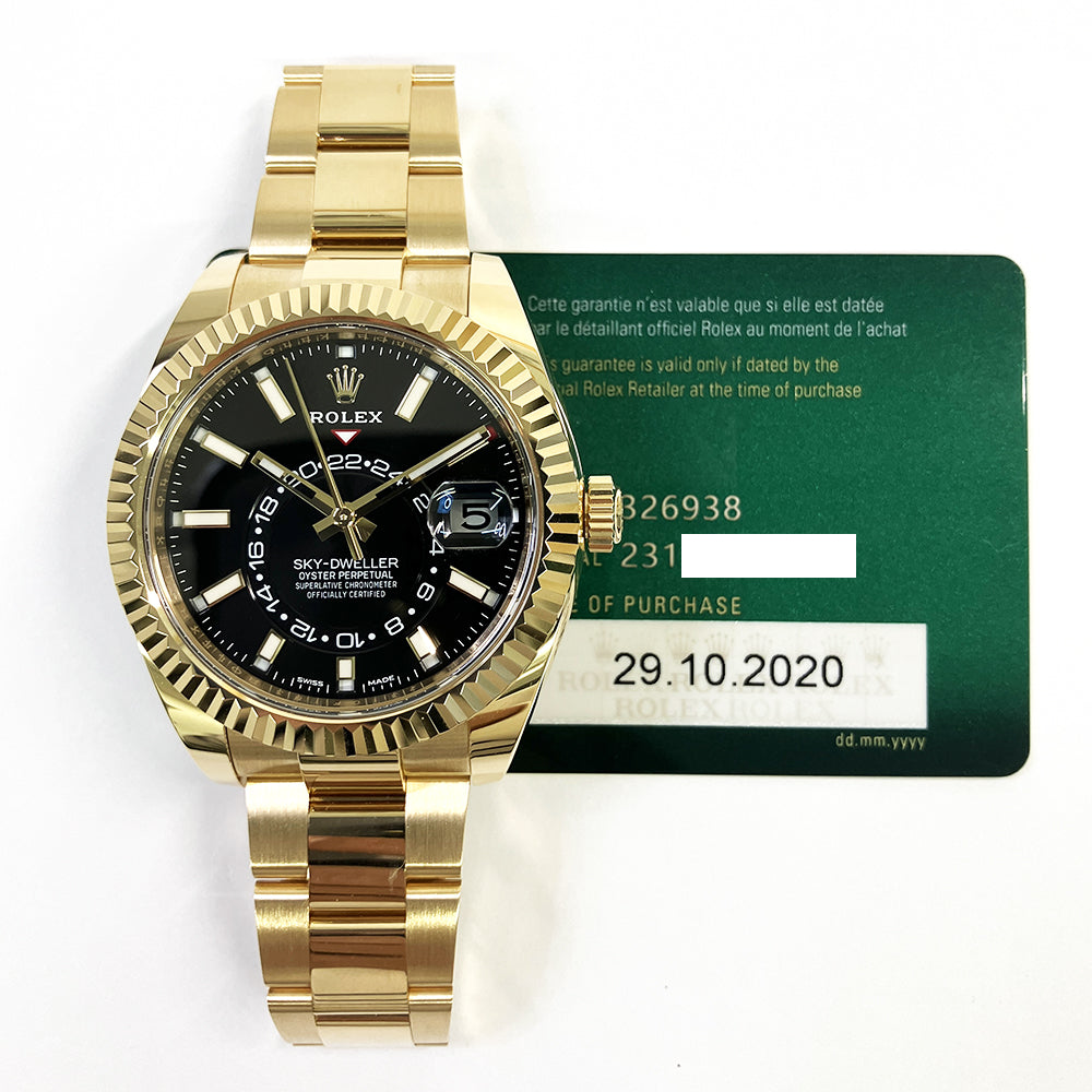 Rolex Sky-Dweller Black Dial 326938