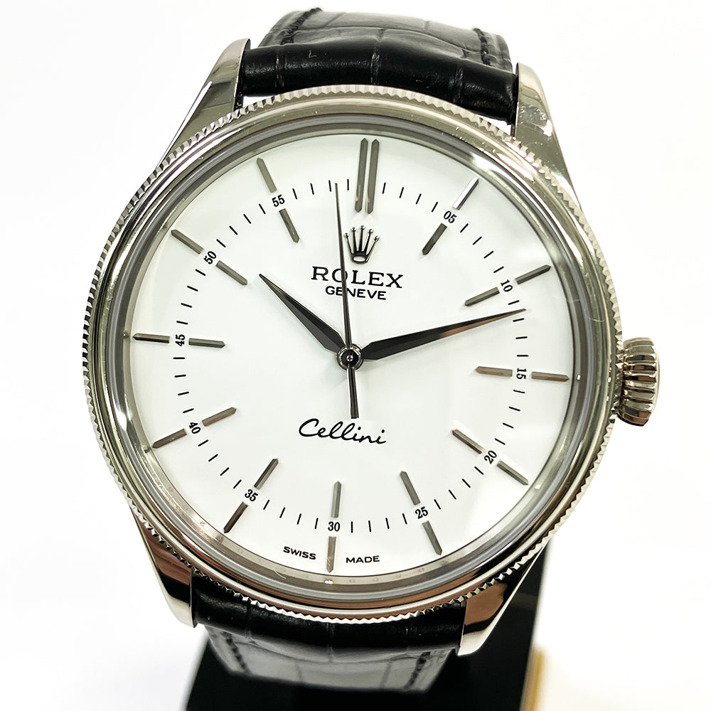 Rolex Cellini Time 39mm White Dial 50509