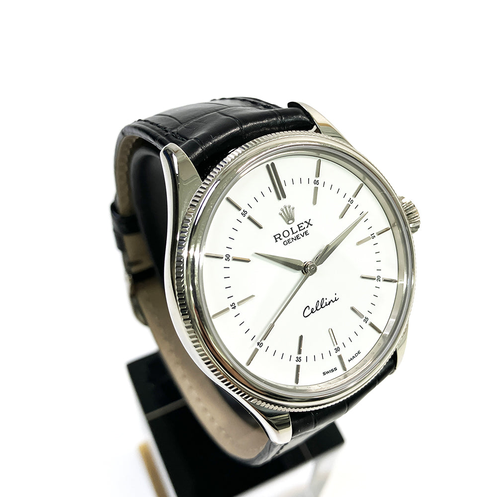 Rolex Cellini Time 39mm White Dial 50509