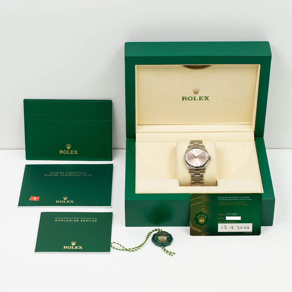 Rolex Oyster Perpetual 31mm Pink Dial 277200 (2024)