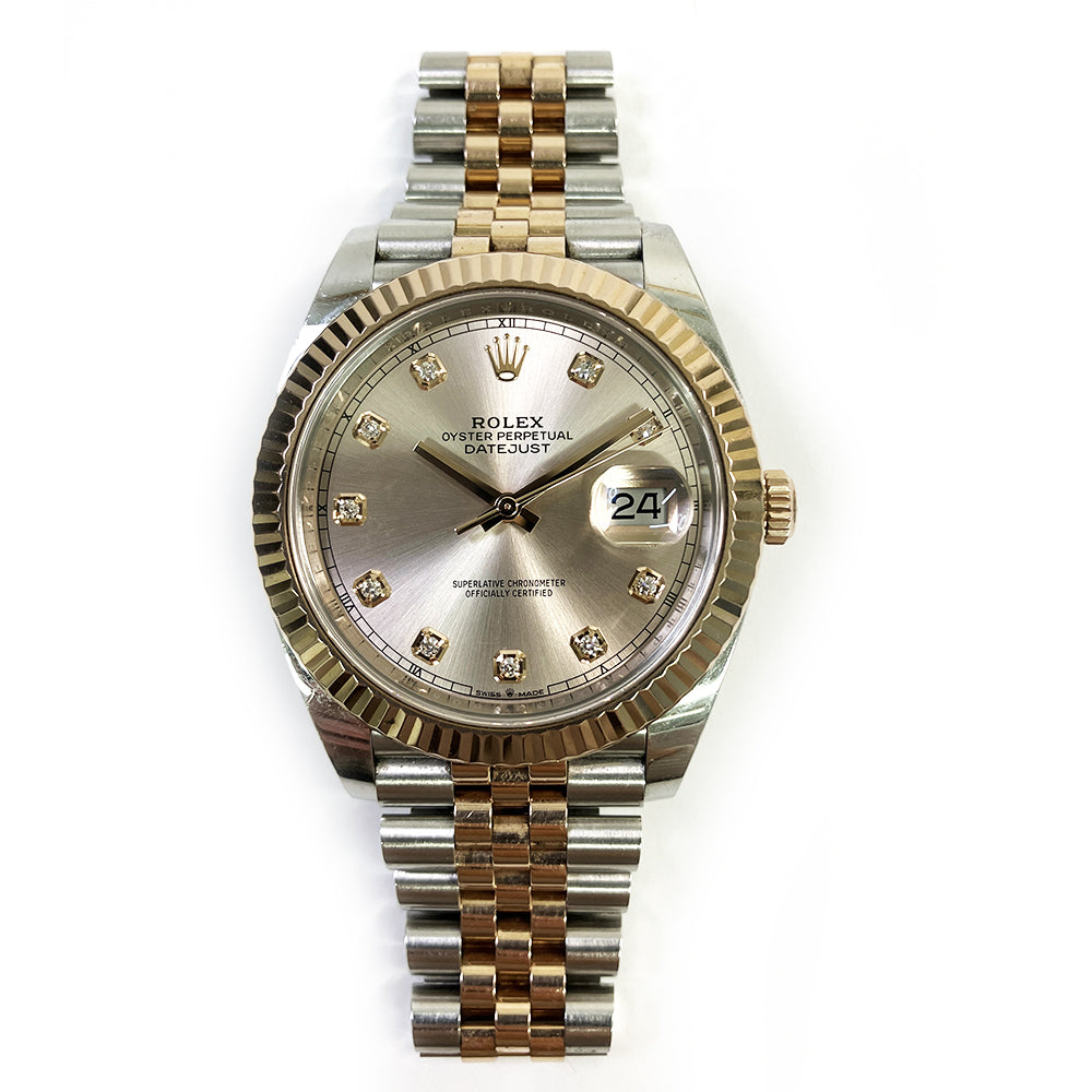Rolex Datejust 41mm Sundust Diamond Fluted Dial 126331 (2020)
