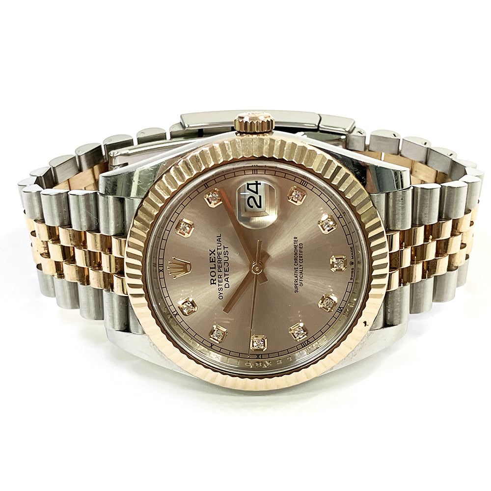 Rolex Datejust 41mm Sundust Diamond Fluted Dial 126331 (2020)