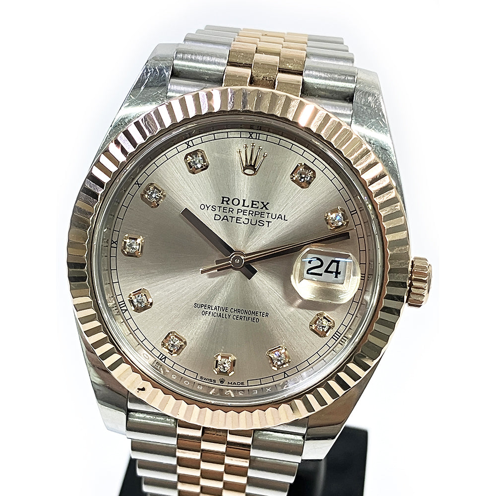 Rolex Datejust 41mm Sundust Diamond Fluted Dial 126331 (2020)