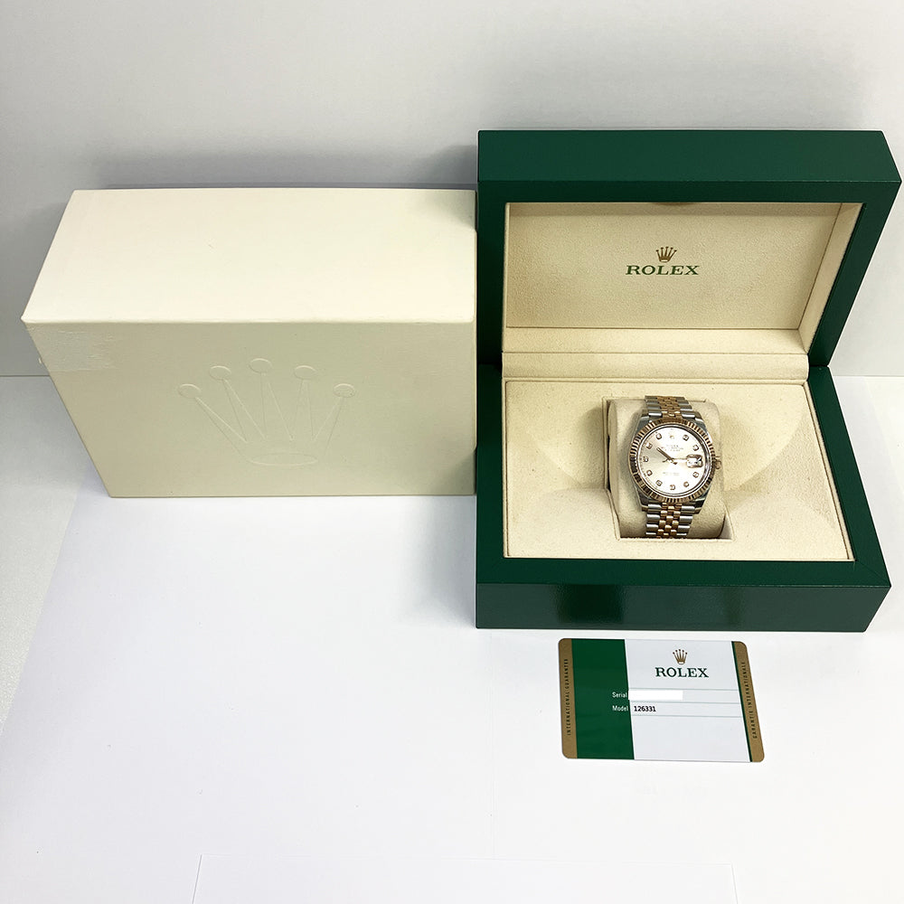 Rolex Datejust 41mm Sundust Diamond Fluted Dial 126331 (2020)